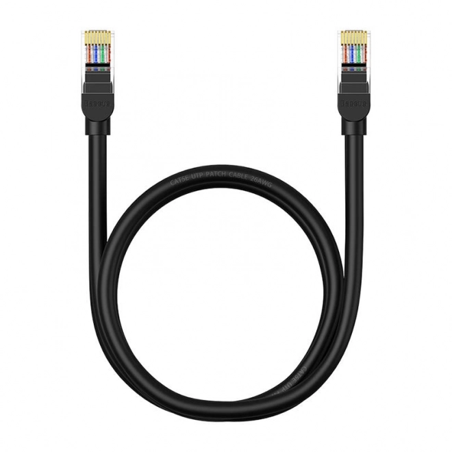 Omrežni kabel Baseus Ethernet CAT5 1m črn