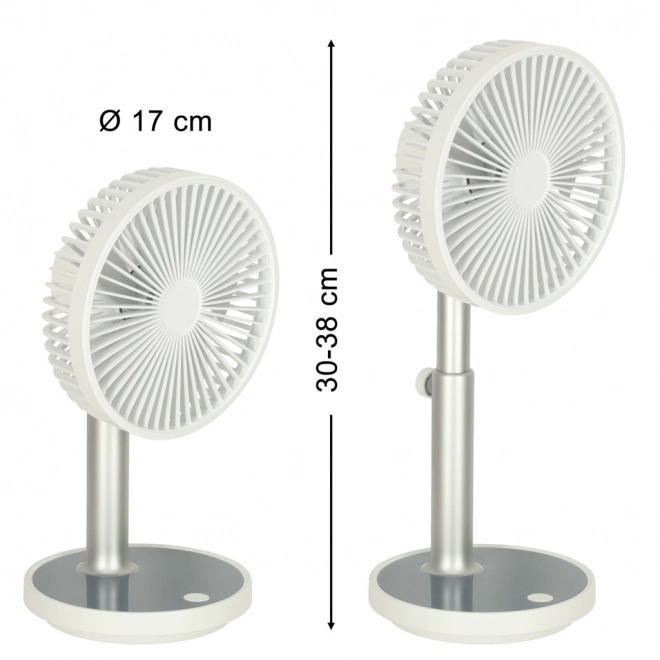 Bela brezžična namizna ventilator 30 cm