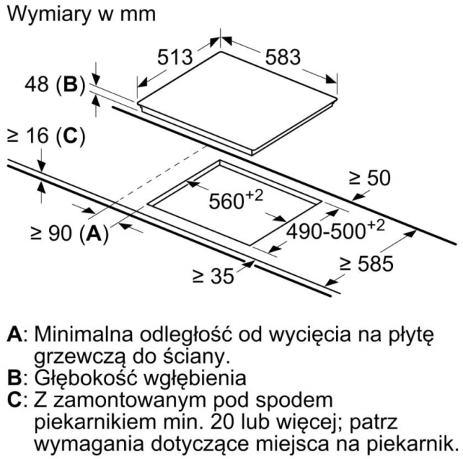 Keramična kuhalna plošča črna