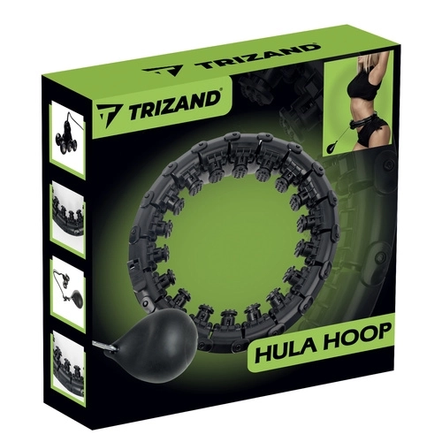 Hula hop z masažnimi izboklinami in utežmi Trizand