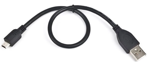MiniUSB 2.0 kabel 5-pin 0,3 m črn za CANON