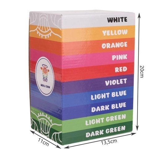Holi barvni prah - 10 x 100 g