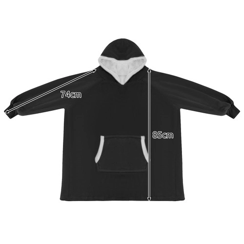 Mikina XXL - Črna odeja Ruhhy 24403