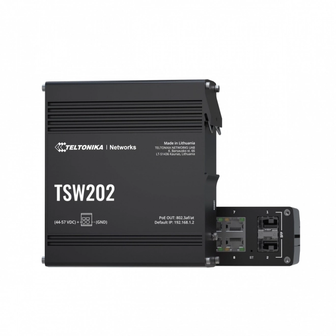 Industrijski vodeni preklopnik TSW202 2xSFP 8xPoE+ L2/L3