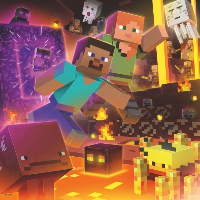 Sestavljanka Ravensburger Minecraft Biomi 3x49 kos