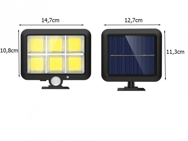 Solarna svetilka s senzorjem gibanja in mraka 120 LED