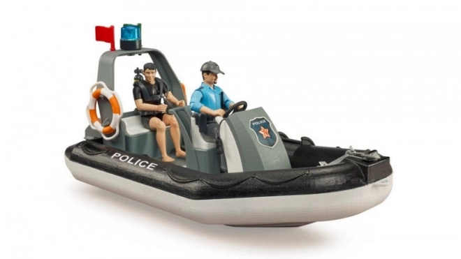 Bruder policijski čoln s policistom in potapljačem
