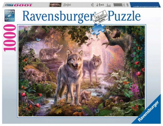 Ravensburger sestavljanka Volčja družina poleti 1000 kosov