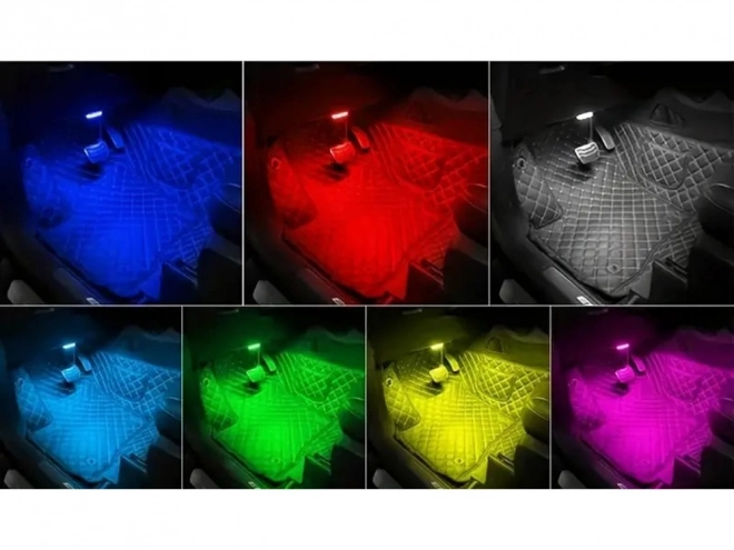 LED RGB osvetlitev notranjosti avta - brezžični dodatek
