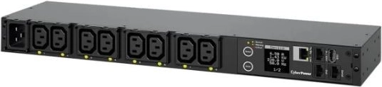 PDU CyberPower 16 A, 8x C13, 1U, daljinsko upravljana