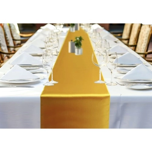 Zlat runner za mizo iz satena 900x36 cm