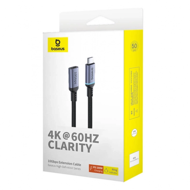 Razdeljevalni kabel Baseus USB-C 10Gb/s 0,5m