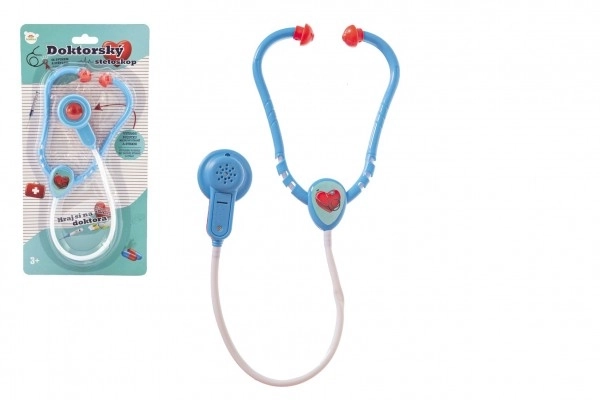 Doktor/stetoskop iz plastike 53cm na baterije s svetlobo in zvokom na kartici 17x34x3cm