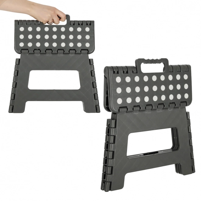 Proti drsenju zložljiva pručka 22 cm temno siva
