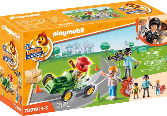 Playmobil Duck On Call Reševalna Akcija Pomoč Dirkaču