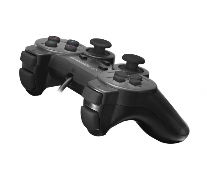 Gamepad črn z vibracijami za PS3 in PC