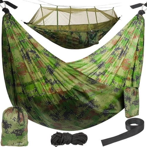 Turistična viseča mreža Santiago Army - 260 x 140 cm