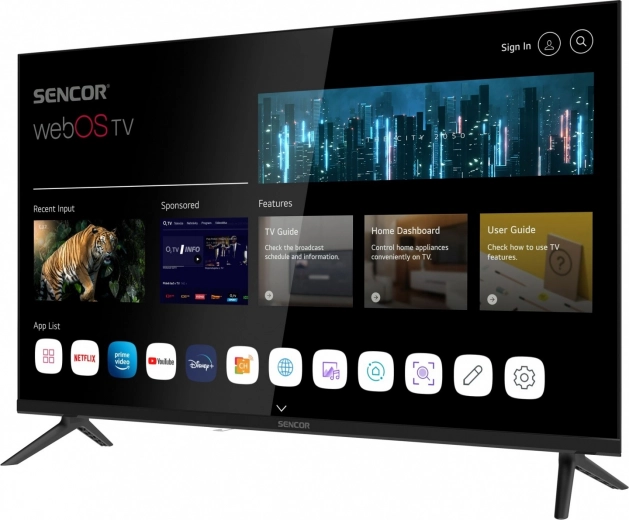 Pametno okolje webOS z priljubljenimi aplikacijami