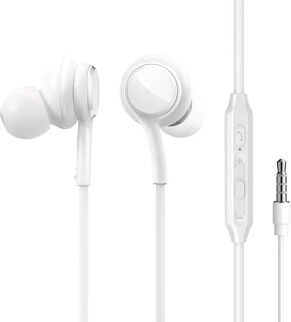 Žičkaste in-ear slušalke JOYROOM JR‑EW02 bele