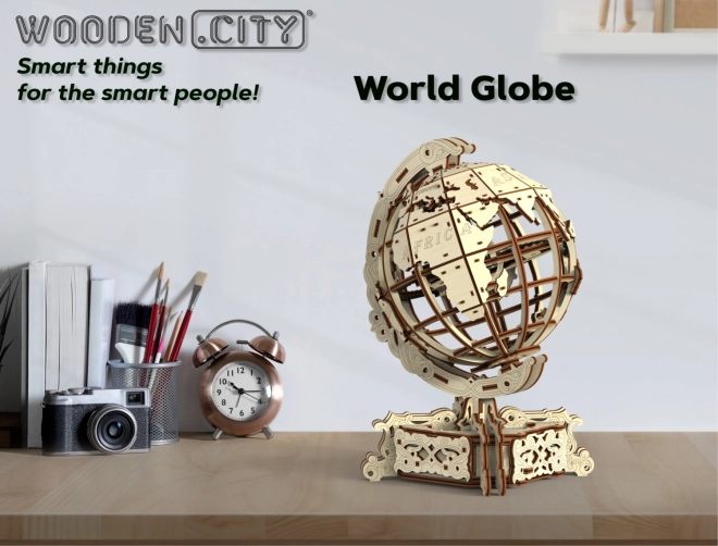 Lesena 3D sestavljanka Wooden City Globus 231 kosov