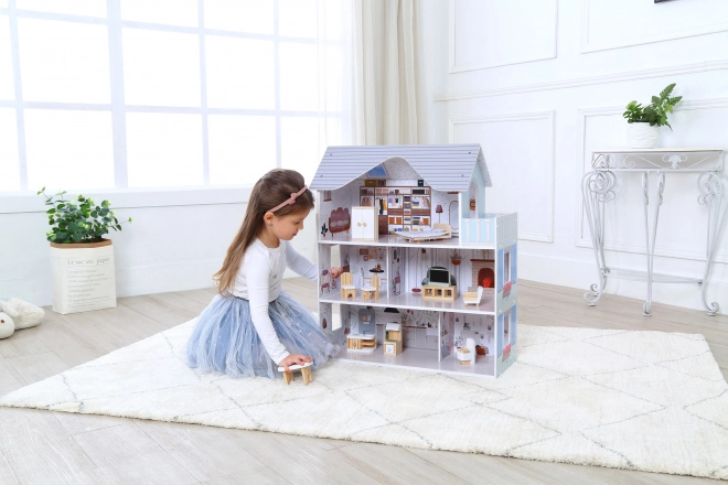 Hiša za lutke s pohištvom Residence Emma ECOTOYS