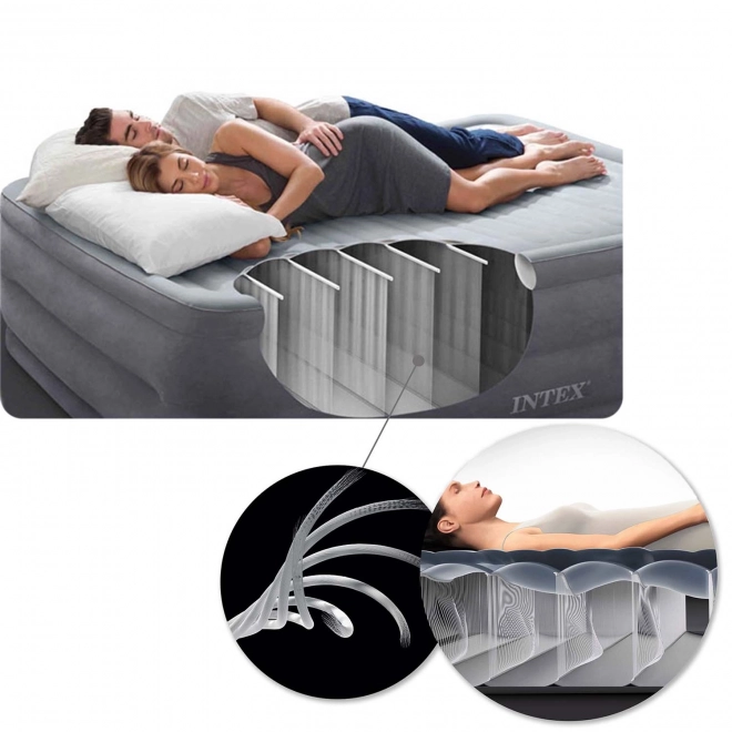 Napihljiva vzmetnica Velvet Bed s črpalko Intex 64150ND