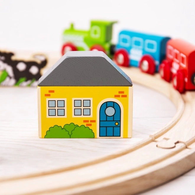 Bigjigs Rail Moja prva železnica, 19 kosov