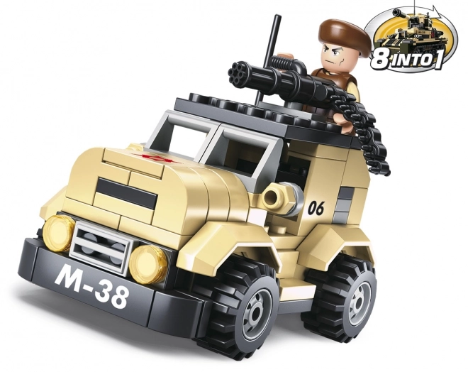 Sluban Vojska 8v1 M38-B0587A Patruljno vozilo