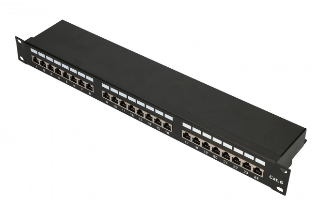 Patch panel 24 portov Cat.6 STP