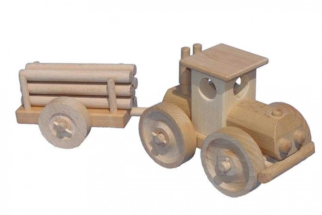 Ceeda Cavity Velik traktor z hlodami naravni