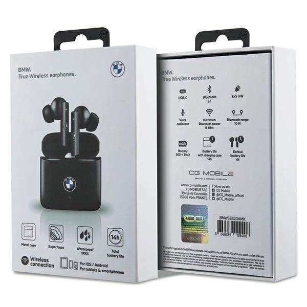 Brezžične slušalke Bluetooth TWS BMWSES20AMK črna