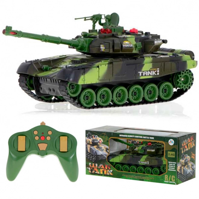 RC tank na daljinsko upravljanje 2,4 GHz gozdna kamuflaža