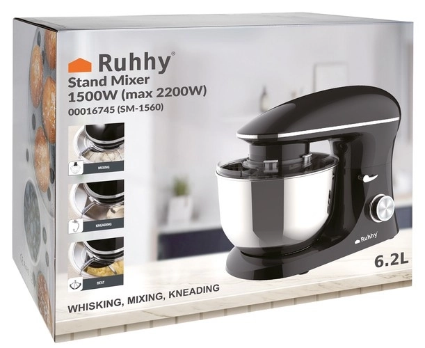 Ruhhy 16745 Kuhinjski robot 6,2L+ 24 slaščičarskih nastavkov 2200W