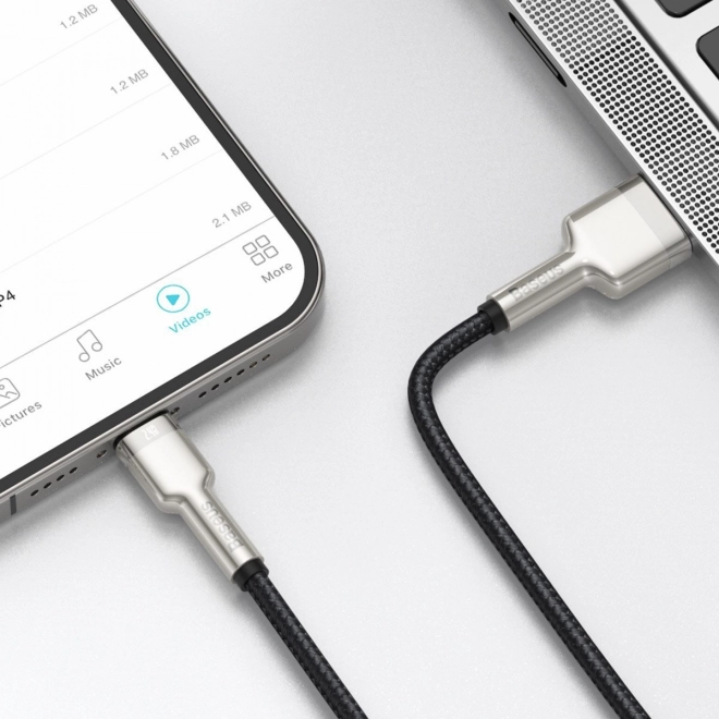 USB kabel za Lightning Baseus Cafule, 2,4A, 1m (črna)
