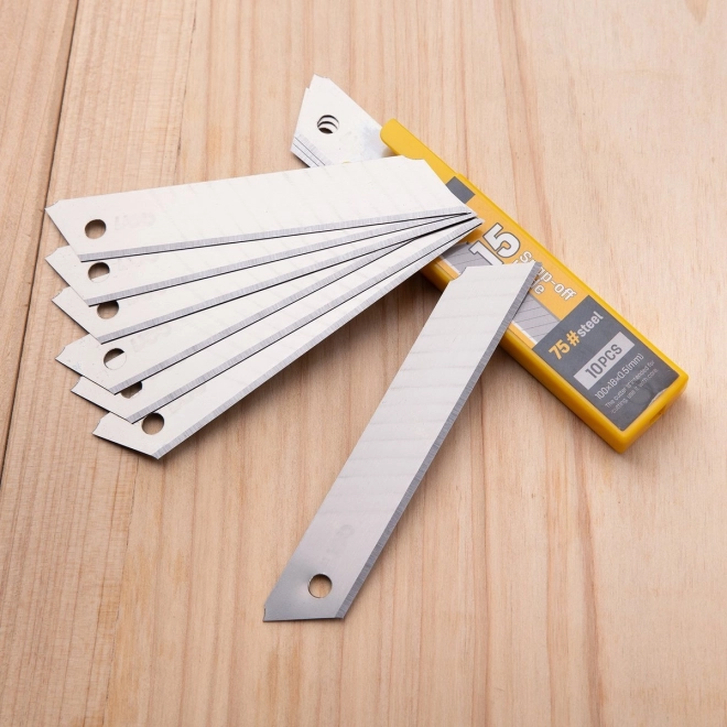 Rezilo 9 mm 10 kos glava rezila Deli Tools EDL-DP092 (srebrna)