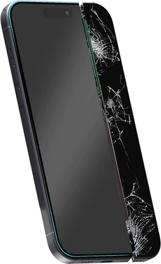 Nerazpokan hibridni zaščitni zaslon Crong 7D Nano za iPhone 16e / 14 / 13 / 13 Pro