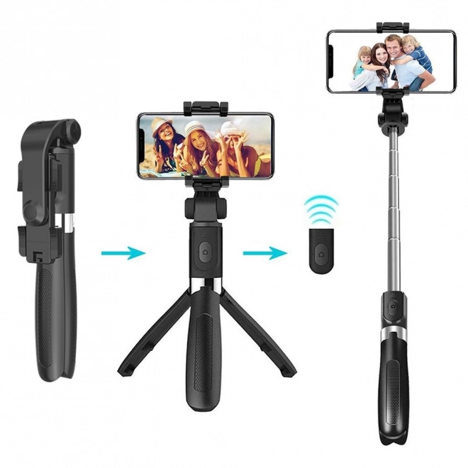Selfie palica in namizni stativ 2v1 z Bluetooth daljinskim upravljanjem