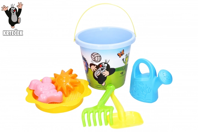 Komplet Krtek za peskovnik 3,5 L moder