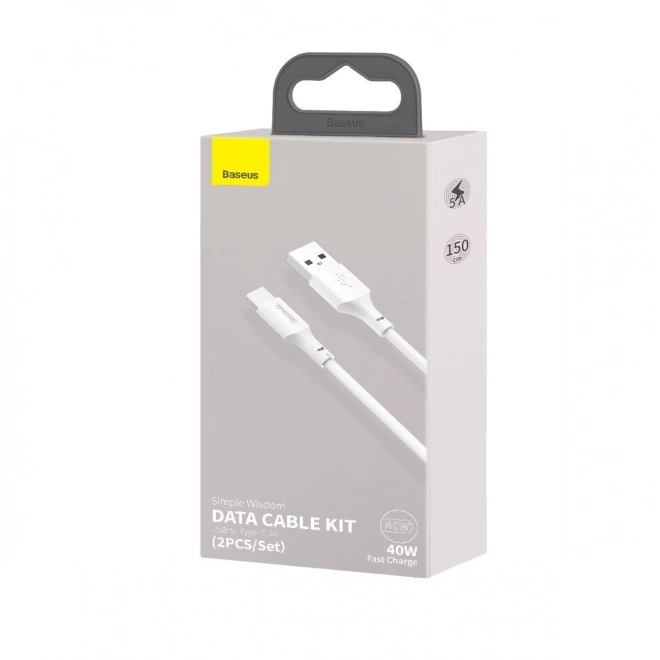 Baseus set kablov USB C na USB A 1,5 m