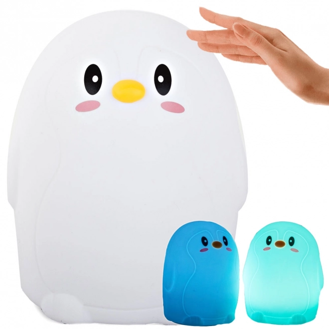 Otroška nočna lučka pingvin RGB
