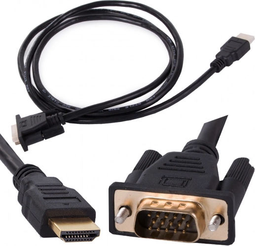 Kabel HDMI na VGA 1,3 m s pozlačenimi konektorji, Full HD