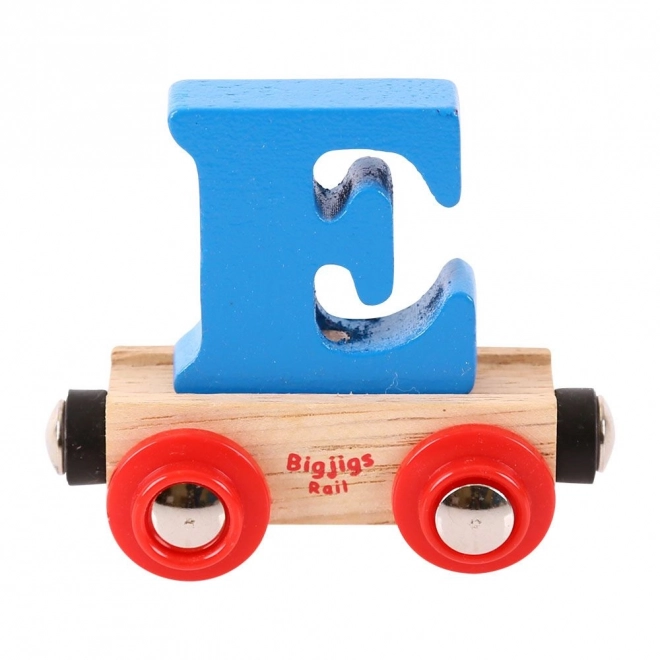 Leseni vlak Bigjigs Rail s črko E
