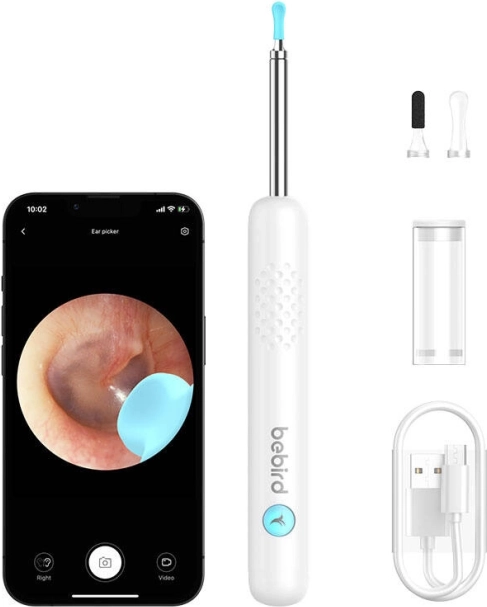 Bebird R1 otoskop s kamero za čiščenje ušes – bel