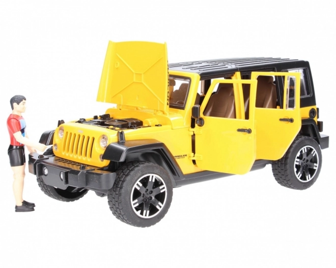 Bruder Jeep Wrangler Rubicon s kolesarjem in kolesom