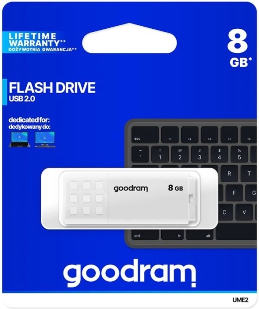 USB-ključ GOODRAM UME2 8GB USB 2.0 Bel