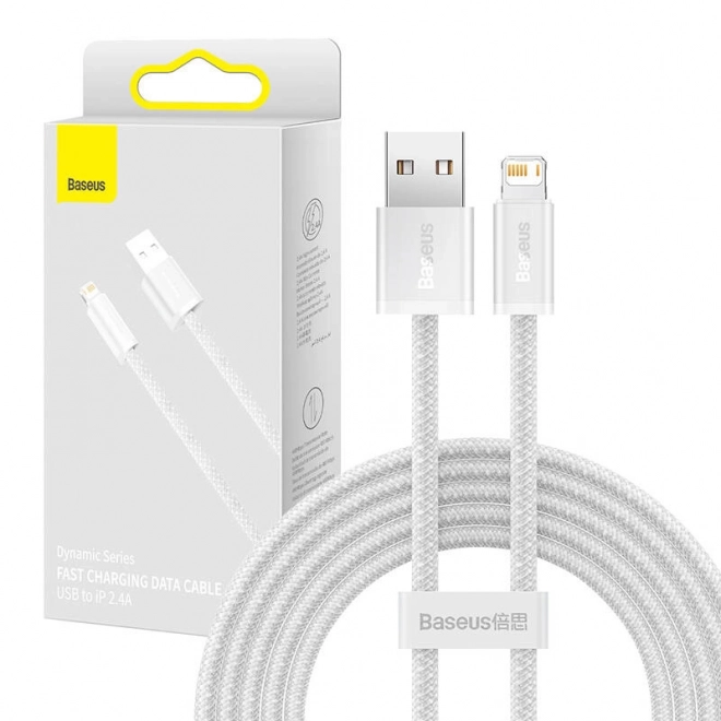 Baseus Dynamic kabel USB na Lightning, 2,4 A, 2 m (bel)
