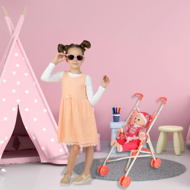 Rožnati voziček Baby Annabell