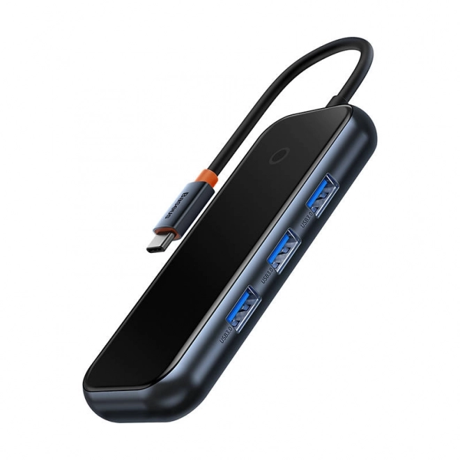Baseus Hub USB-C na 4x USB 3.0 temno siva