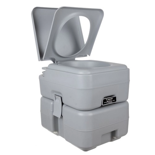 Trizand 24498 Prenosna kamping WC 20 + 12 l, siva
