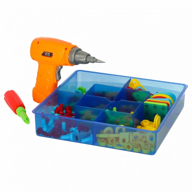 Plastični vijačni gradbeni set - 261 kosov